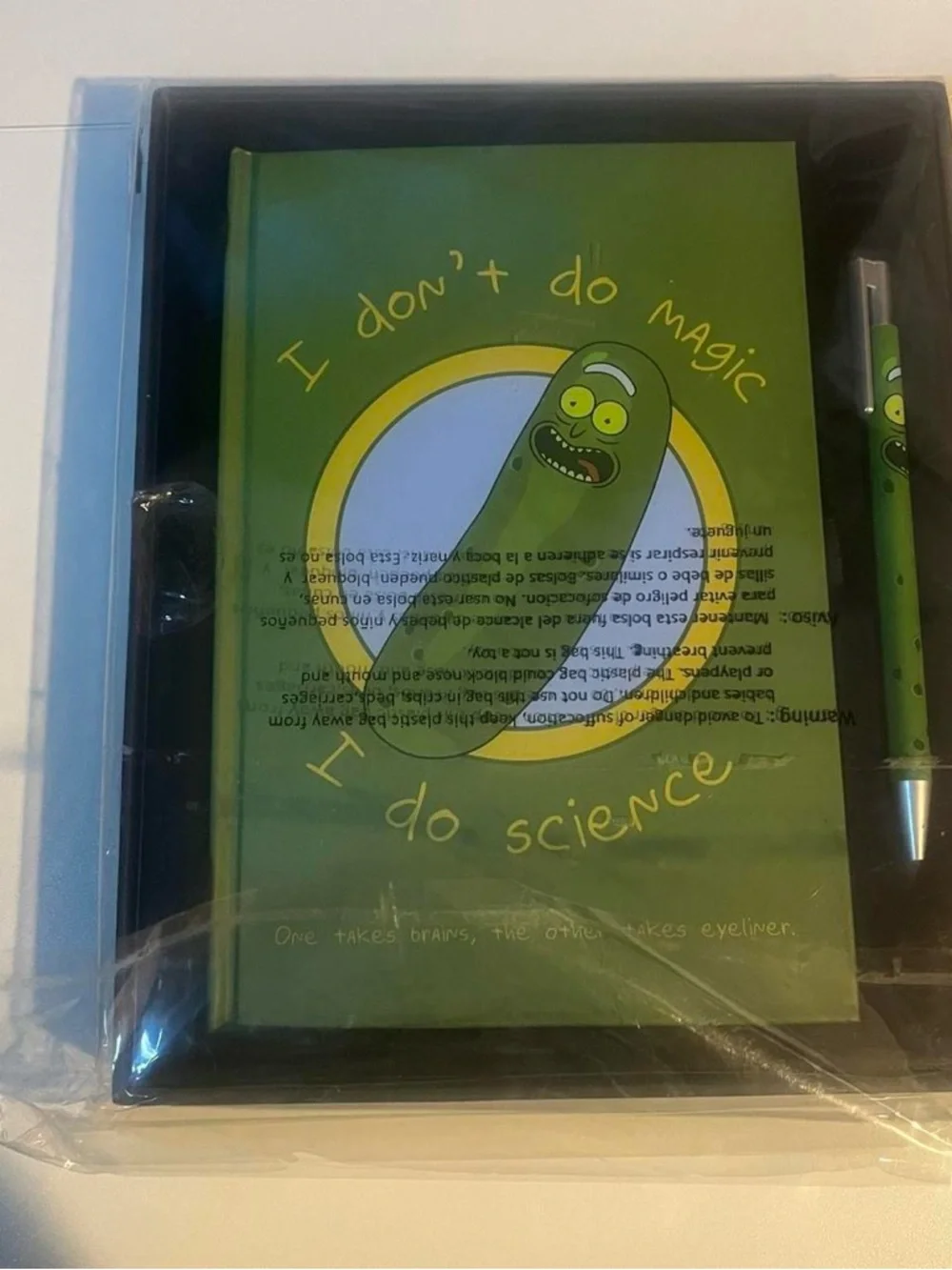 Rick And Morty Notebook & Pen Set Brand New Sealed Pickle Rick Adult Swim CN